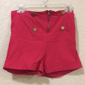 Hot pink shorts